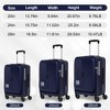 YONWAY 3 Piece Luggage Set, Expandable Hardside Carry-On Luggage, with front opening, with TSA lock & Spinner Wheels, for Travel - 3 of 4