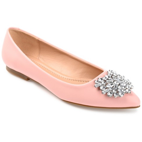 Pink flat outlet shoes