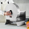 VEVOR Electric Vegetable Slicer, 0-0.5"/0-12mm Thickness Adjustable Commercial Slicer Machine, Convertible to Manual, Stainless Steel - 2 of 4