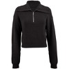 VENUS Womens Quarter Zip Pullover  -  S, Black - 4 of 4