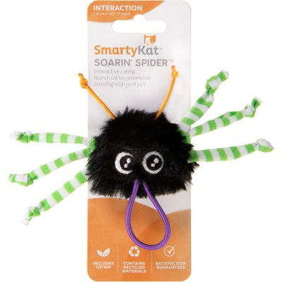 SmartyKat Soarin' Spider Launcher Cat Toy - Green/Black