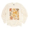 Simply Sage Market Fall Floral Glitter Garment Dyed Long Sleeve - 2 of 4
