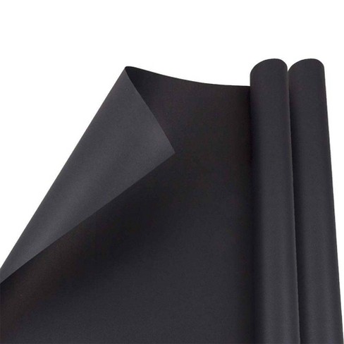  Homeral Matte Elegant Black Wrapping Paper Roll-46.8