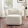 KINWELL Modern Boucle Upholstered 360° Swivel Accent Chair - 3 of 4