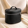 Makeup Bag Vanity Case with Divider and Handle, Aesthetic Makeup Bags, - 3 of 4