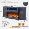 SinCiDo Farmhouse 70" Fireplace TV Stand, for 80" TV, Entertainment Center w/ Fireplace, Remote Control, 3 Types 3D Flames, Storage Cabinet & 2 Drawer - 3 of 4