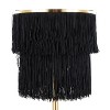 LumiSource: Fringe 25" Gold Metal Buffet Lamps with Black Faux Silk Shade, Set of 2 - 4 of 4
