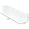 Quantum Storage Systems Economy Shelf Bin, Nesting, 23-5/8"W X 4-1/8"D X 4"H, (7) Divider Slots, Rear Hanglock - 2 of 2