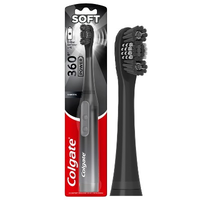 Colgate 360 Charcoal Battery Powered Toothbrush Soft - 1ct