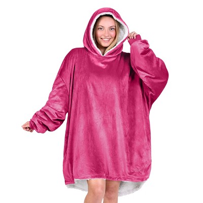 The Bare Homey - Adult Wearable Blanket - Fleece Side Pockets