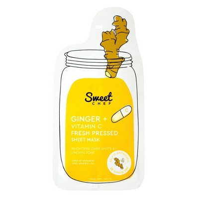 Sweet Chef Ginger Vitamin C Fresh Pressed Sheet Face Mask -.68oz