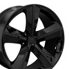 OE Wheels LLC DG05-20090-5115-20B Black Wheel Painted (20 x 9. inches /5 x 115 mm, 20 mm Offset) - 3 of 4