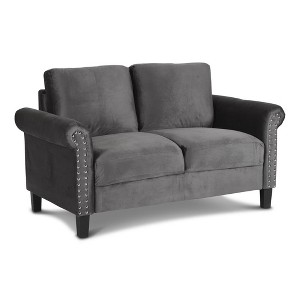 New Classic Furniture, Alani Loveseat-Slate Gray - 1 of 4
