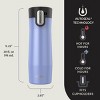 Contigo AUTOSEAL West Loop Vacuum-Insulated Stainless Steel Travel Mug with Easy-Clean Lid Aster Frosted Pearl & Limelight Frosted Pearl, 2-Pack 20 oz - 2 of 4