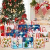 Joyfy 12 Pcs Christmas Large Gift Bags, Non-Woven Tote Bag with Handles for Present Wrapping Xmas Holiday Party Favors Reusable Grocery Bags - 2 of 4