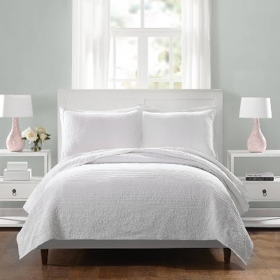 Full/Queen Laos Lily Coverlet White - Vera Bradley