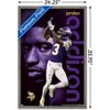 Trends International NFL Minnesota Vikings - Jordan Addison 24 Framed Wall Poster Prints - 3 of 4