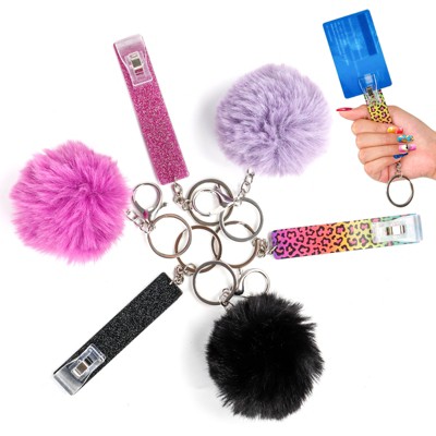 Saviland Pro 3PC Nail-Exclusive Card Retrievers - Contactless Accessory w/Silk-Tassel Keychain for Extended Nails (Size: 3 Count)