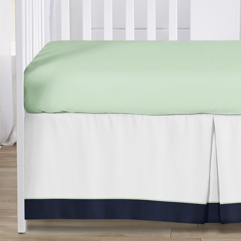 Sweet Jojo Designs Gender Neutral Unisex Baby Crib Bedding Set - Woodsy Blue Green Grey 5pc, 4 of 7