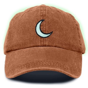 Dalix Moon Embroidered Crescent Astronomy Night Cotton Dad Hat Baseball Cap Adjustable Womens - 1 of 4