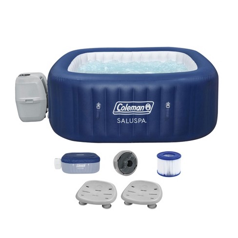 Bestway Coleman Hawaii AirJet Hot Tub + Bestway SaluSpa Underwater Non Slip Pool and Spa Seat with Adjustable Legs, Gray (2 Pack) - image 1 of 4