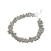 SOHI Women's Crystal Silver Casual Choker Necklace - 2 of 4