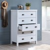 Drawer Chest with Interlock Drawer Feature  Drawer Chest for Closet Tall Dressers for Bedroom Clothes Organizer Tool - Easy Assembly, Classic White - 2 of 4