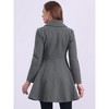 INSPIRE CHIC Women's Winter Long Lapel Collar Double Breast Coats - 3 of 4