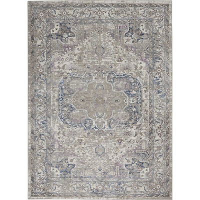 Nourison Royal Terrace Distressed Medallion Abstract Indoor Area Rug