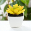 Unique Bargains Artificial Plants Plastic Green 2.2"x2.2"x2.56" 1 Pcs - 2 of 4