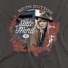 Yellowstone Beth Dutton State Adult T-Shirt Charcoal - 2 of 4