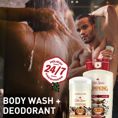 Old Spice Holidudes Deodorant - PumpKing - 3oz: Invisible Solid Deodorant, Under Arm Application, Pumpkin Spice Scent, Normal Skin Type