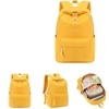 Attop Yellow teen girls school backpack ladies laptop backpack college school bag middle school travel work commuter backpack - 2 of 4