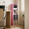 HOMLUX 4-Tier Bookcase with 4 Open Cubbies Storage Shelf Display Organizer - 4 of 4