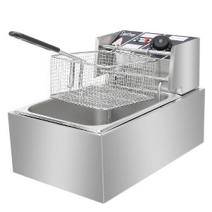 Karl Home 6L 2500W Electric Deep Fryer Commercial Tabletop Restaurant Frying Basket - 1 of 4