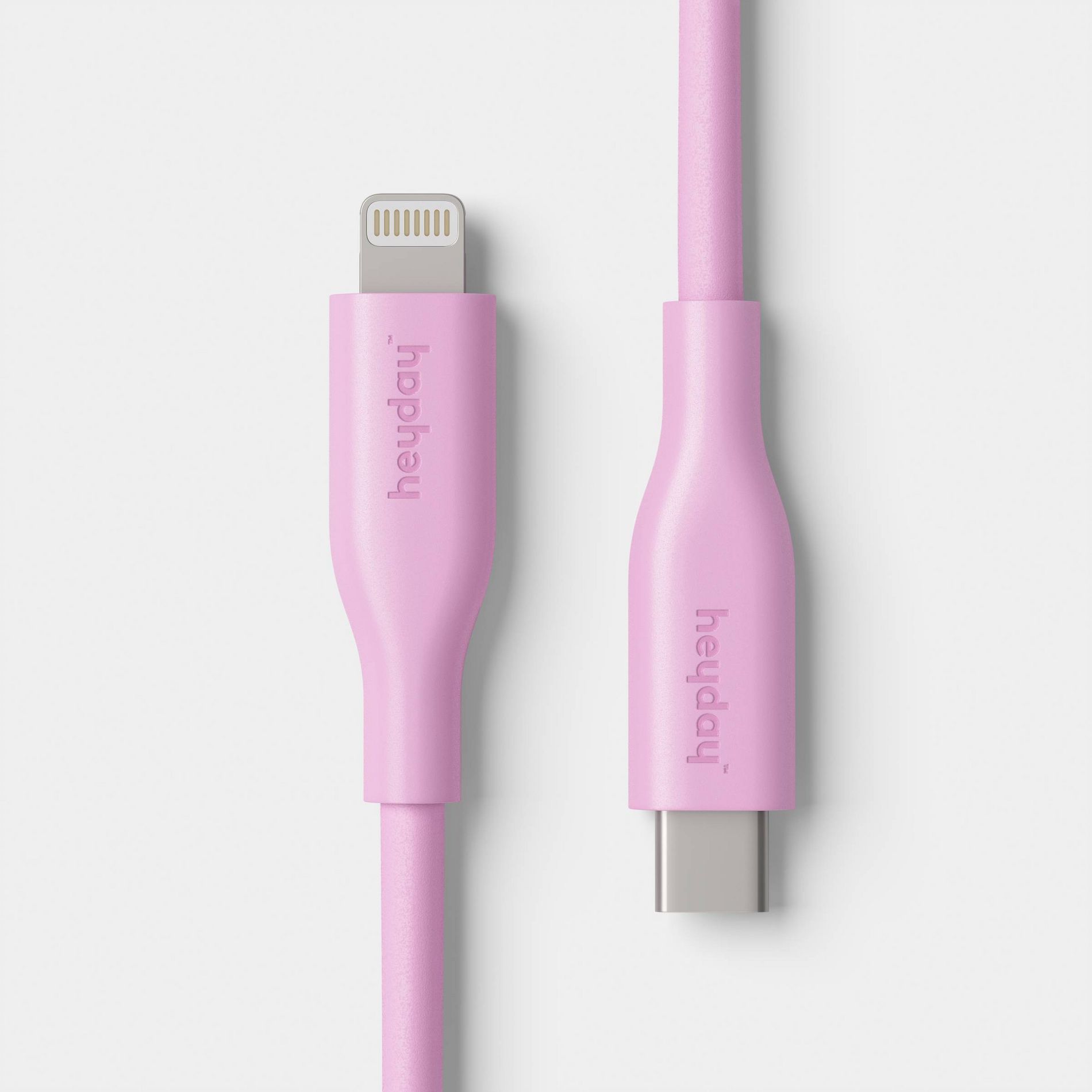 4ft USB-C to Lightning Silicone Cable - heyday™ Bright Lilac Purple