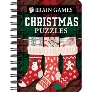 Brain Games - To Go - Christmas Puzzles (Stocking Cover) - by  Publications International Ltd & Brain Games (Spiral Bound) - 1 of 1