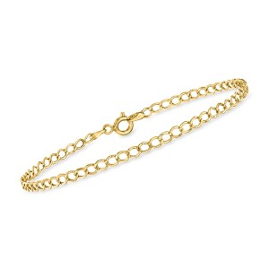 Pure Collection by Ross-Simons Italian 3mm 14kt Yellow Gold Curb-Link Bracelet - 1 of 4