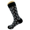 Black and Gray Triangle Socks from the Sock Panda (Men's Sizes Adult Large) - 3 of 3