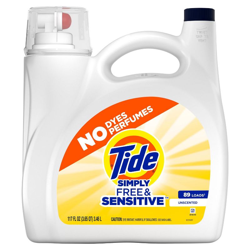 Tide Liquid Simple Laundry Detergent - Free &#38; Gentle - 117 fl oz, 3 of 11