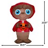 Gemmy Airblown Inflatable ET w/JOL Universal , 3 ft Tall, Multicolored - 3 of 4