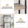 Over The Washer and Dryer Storage Shelf, Laundry Room Organization Racks, Bathroom Space Saver Shelf for Drying Clothes, 5-Tier Adjustable Height - 4 of 4