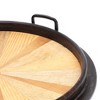 Gulches Decorative Bowls: Handmade Wooden Round Tray - 23.5 Inches - 3 of 4