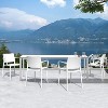 WRGHOME Garden Modern Outdoor/Indoor Plastic Resin Stacking Patio Dining Chairs (Set of 2) - 2 of 4
