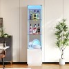 Vlsrka Corner Display Cabinet with Glass Doors,White - 2 of 4