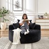 NicBex Modern Round Corduroy/Chenille Sponge Single Sofa with Back Cushion & Pillows,Fluffy Sleeper Chair for Living Room,Bedroom - 3 of 4