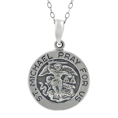 saint michael pray for us necklace