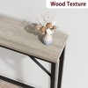 39.3" Console Table with Power Station, Slim Entryway Table with USB Ports & Outlets, Narrow Sofa Table for Hallway, Living Room, Behind Couch - 3 of 4