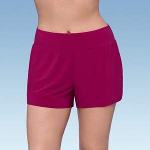 Aqua Green, Women's Beach Short - 1 of 3