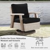 YARDSIGHT  Outdoor Swivel Patio Chairs with 360° Rotation, All-Weather PE Wicker Armchairs with Cushions for Garden, Deck, Porch, and Backyard - 3 of 4